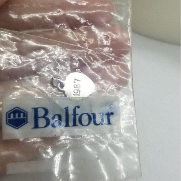 1987 balfour heart charm silver new - Picture 1 of 2